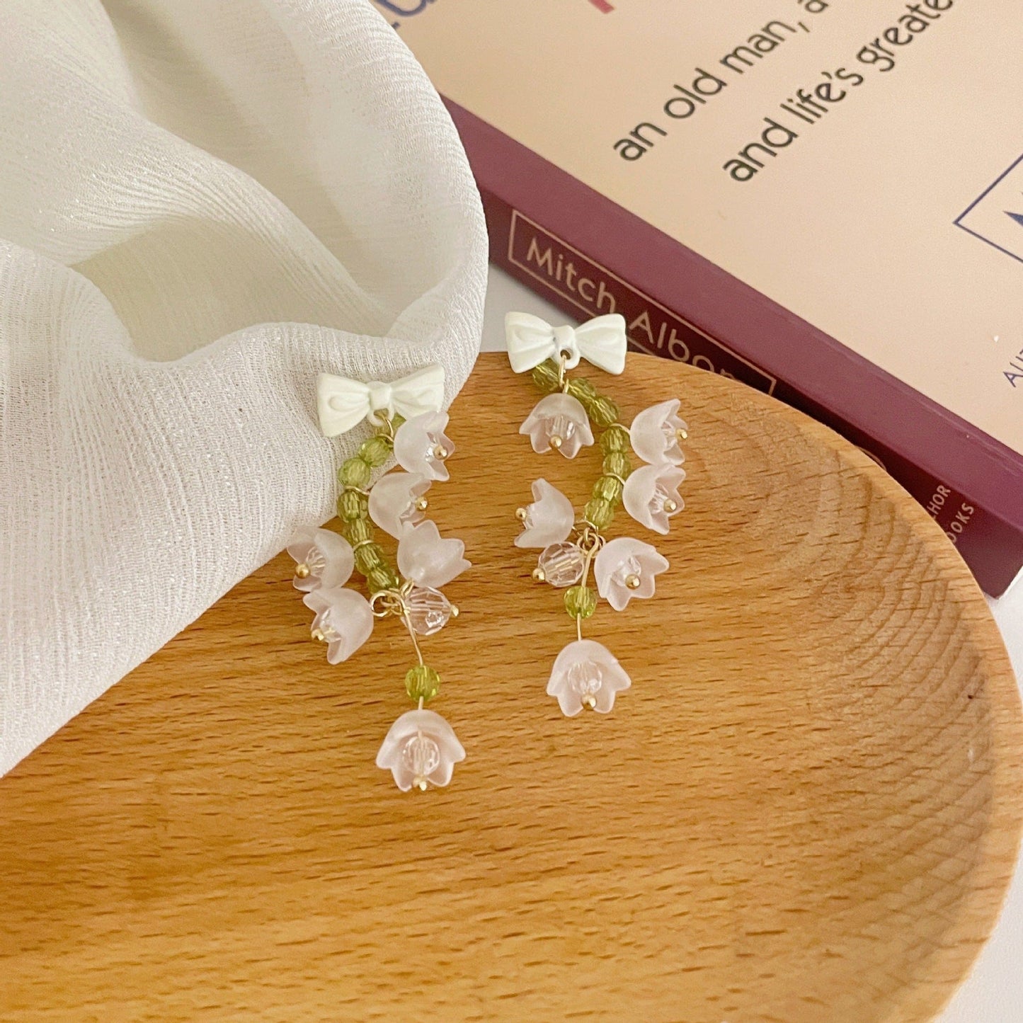 Lily Of The Valley Dangle Earrings