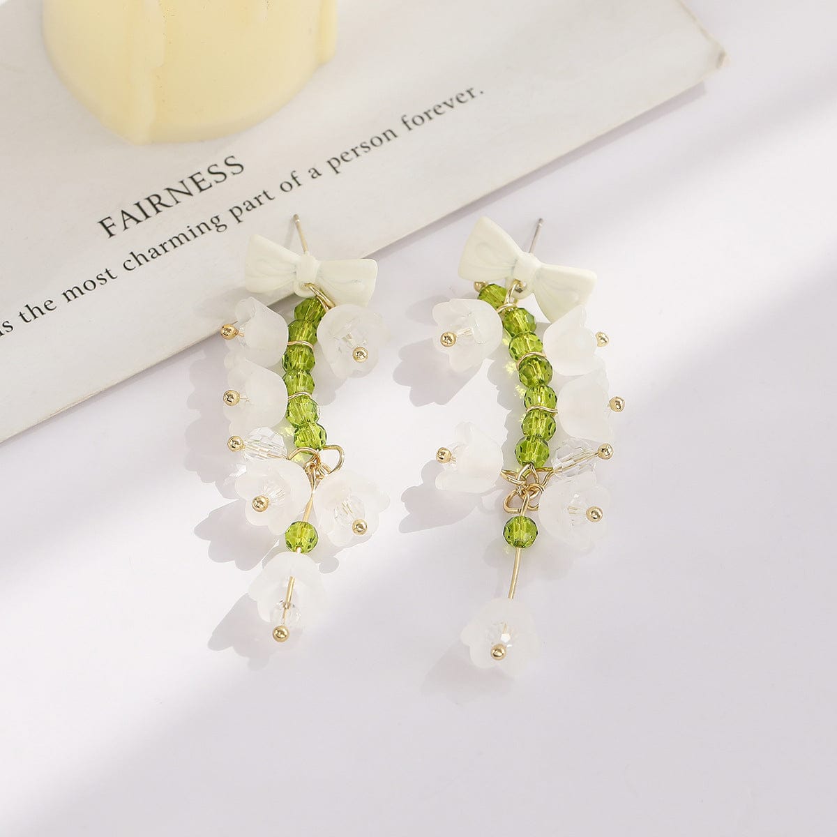 Lily Of The Valley Dangle Earrings