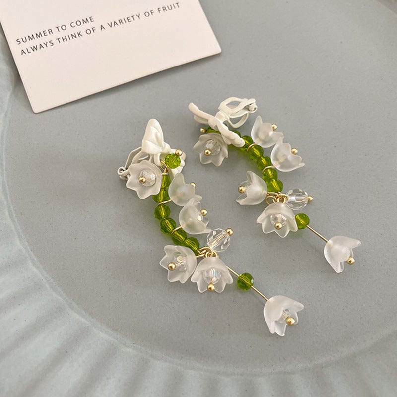 Lily Of The Valley Dangle Earrings