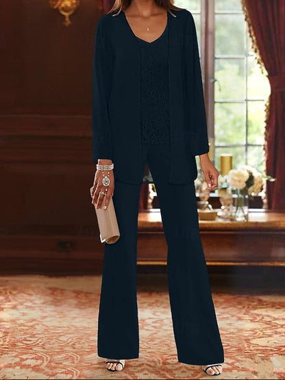 Piece Pantsuit Bride 3 the Formal Wedding Beach of Mother