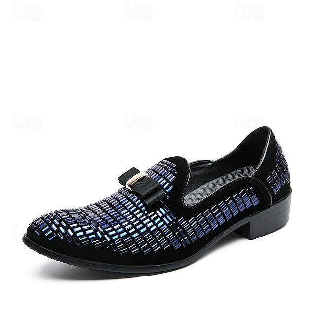 Elegant Strap Loafers Silver and Men's Prom Woven – Monk