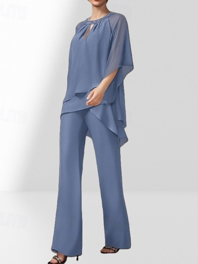 Piece of Two Pantsuit the Bride Dress Wedding Mother Guest