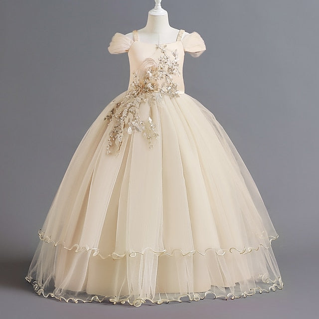 Flower Girls' Girl Kids Party Dress