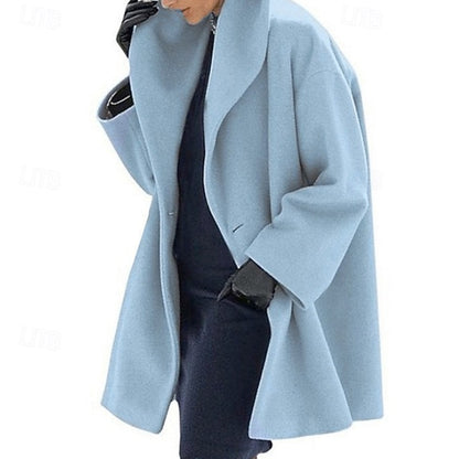 Fur Buttons Comfortable Faux Coat Women's Furs Warm