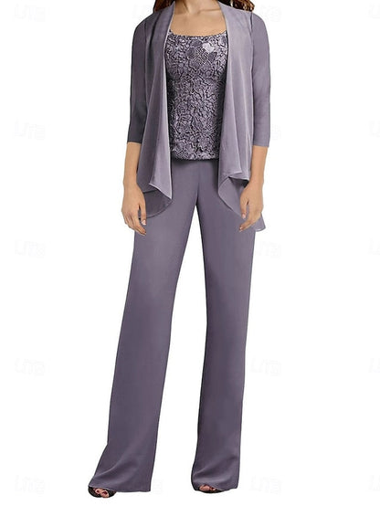 Elegant Simple of Guest Pantsuit the Wedding Mother Bride Dress