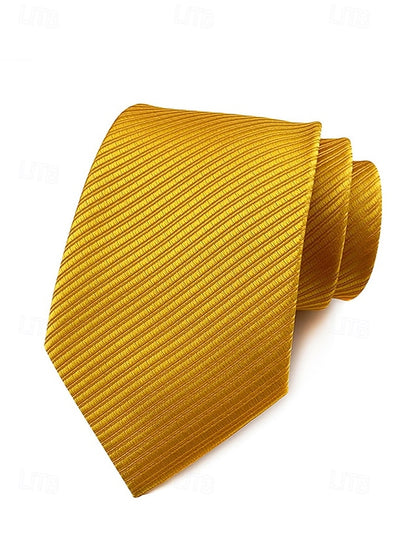 striped satin tie Men's