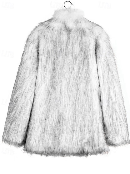 Fur Coat Comfortable Faux Warm Furs Women's
