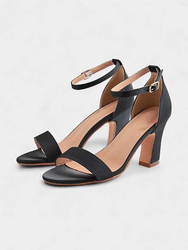 Ankle Toe Sandals Light Open - Heel Strap Women's High Blue