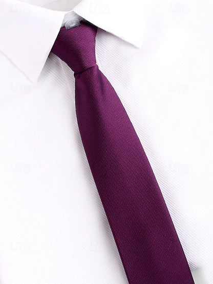 and Narrow Stripes Ties Men's Zip Classic Pre-Tied -