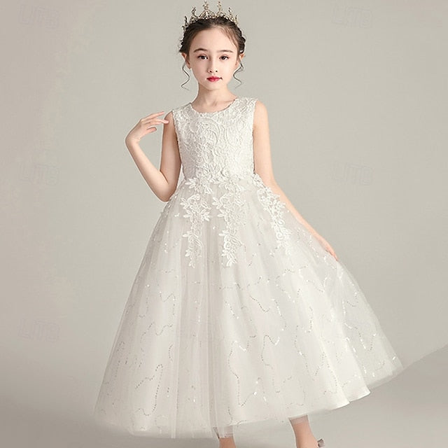 Girls' Flower Kid's Girl Princess Dress