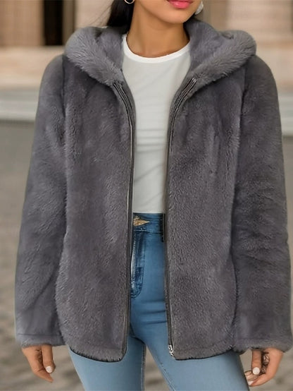 Jacket Comfortable Casual Warm Zipper Women's Pocket