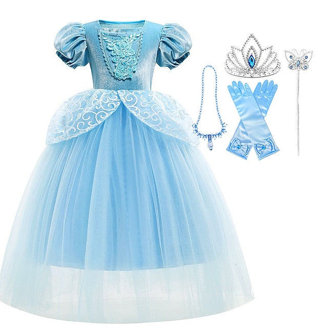 Party Fairytale Dress Cinderella Theme Princess Flower Girl