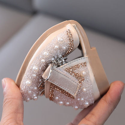 Flats PU Glitters Lolita Girls' Shoes Daily Rubber