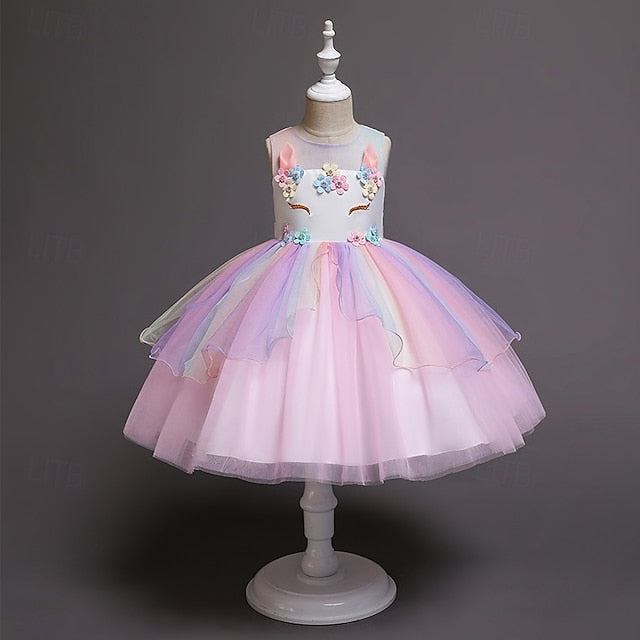 Princess Flower Dress Girl Kid's Girls'