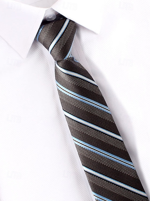 and Narrow Stripes Ties Men's Zip Classic Pre-Tied -