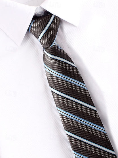and Narrow Stripes Ties Men's Zip Classic Pre-Tied -