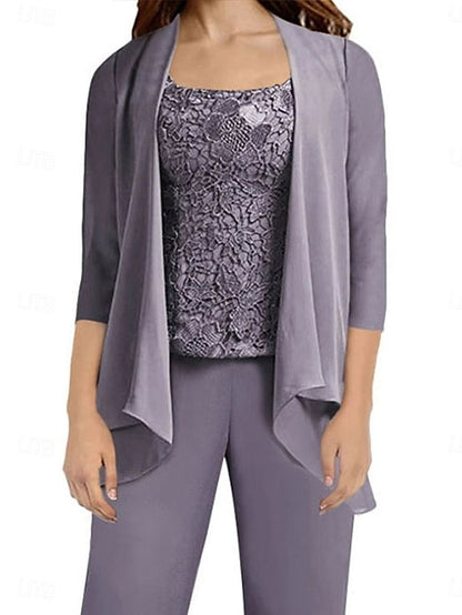 Elegant Simple of Guest Pantsuit the Wedding Mother Bride Dress