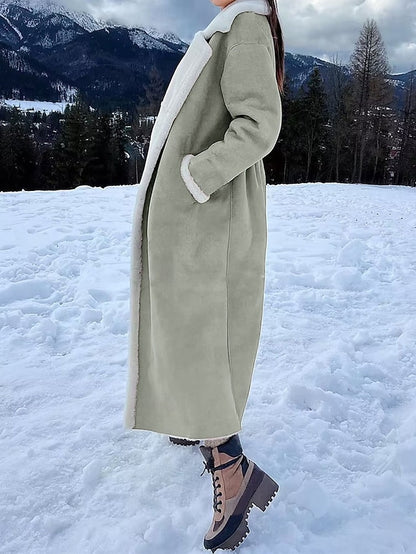 Jacket Breathable Women's Teddy Coat Pocket Fleece Warm