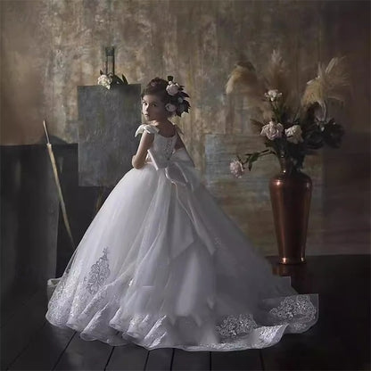 Girl Girls' Kid's Dress Princess Flower