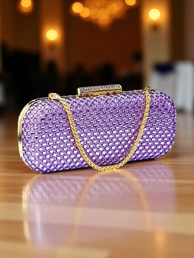 and Green Matching Bag Heels Clutch Set Women's Rhinestone