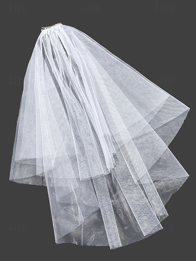 Soft Tulle Classic – Bridal with Elegant Veil Two-Layer