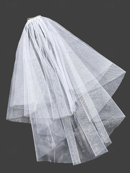 Soft Tulle Classic – Bridal with Elegant Veil Two-Layer