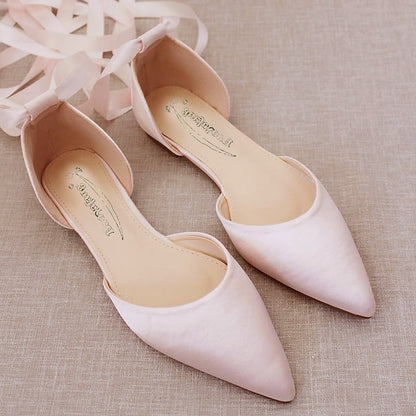 Flats Ribbon Tie Comfortable Satin – Women's Ballet