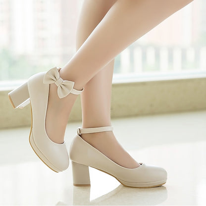 White Weddings Girls' Bow Shoes - Perfect Mary for Jane