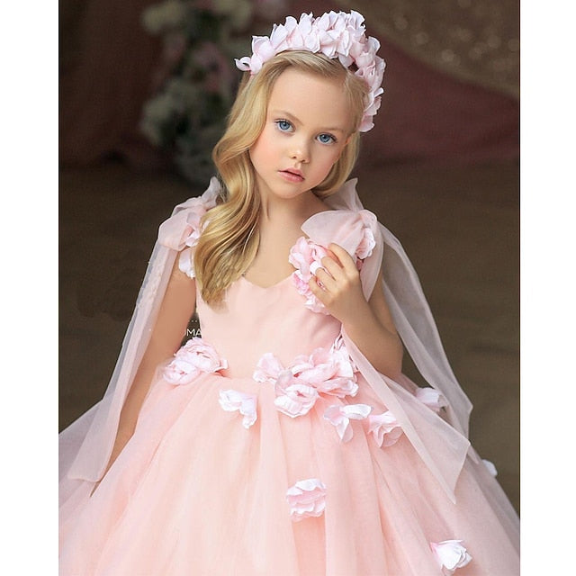 Summer Wedding 3D Dress Spring Sequin Girls' Sleeveless