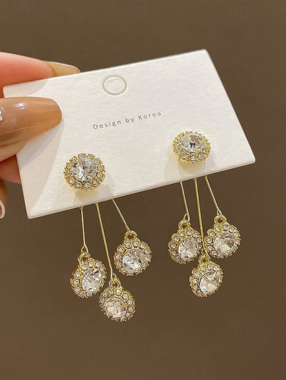 Sparkling Earrings for Women Elegant – Dangle Crystal