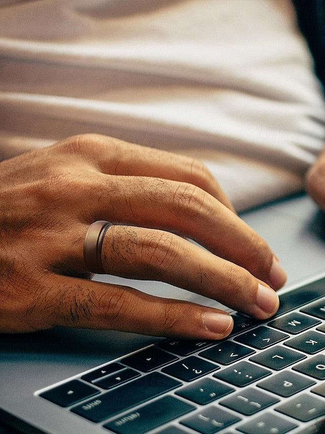 Ring – Matte Silicone Durable Men Comfortable Black for