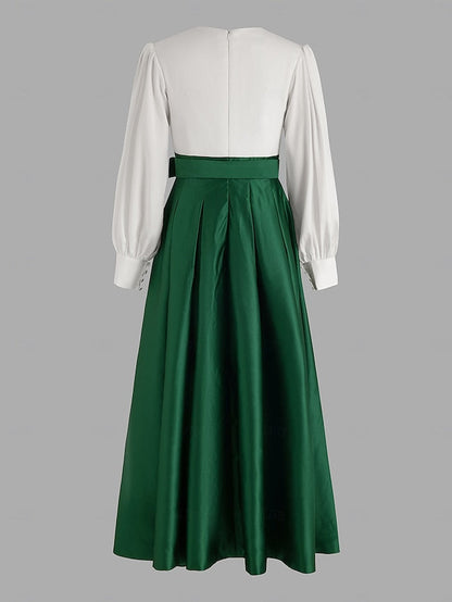 Dress Floor Split Gown A-Line Formal Guest Evening High Wedding