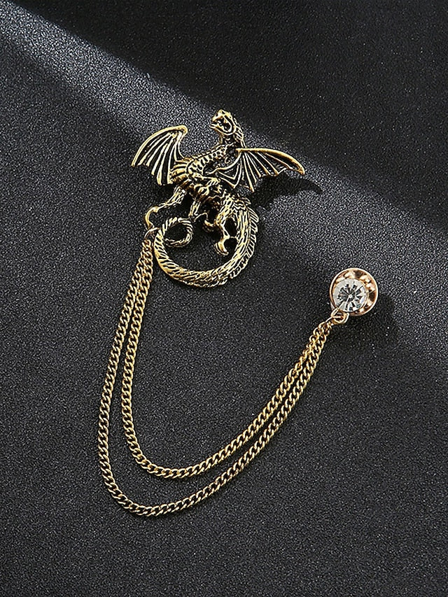 Men's with Lapel Pin Christmas Brooch Deer