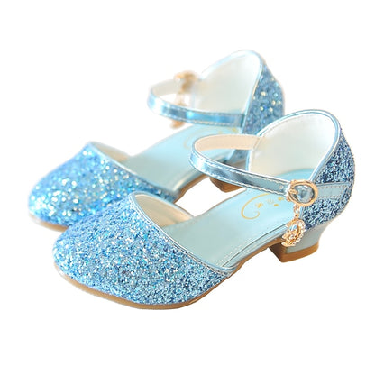 Rubber Shoes Princess Party PU Girls' Little Glitters Heels