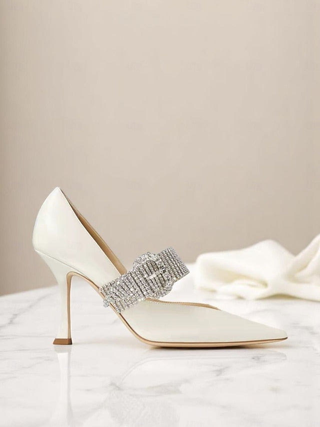 Slingback Pumps with Rhinestone-Embellished Women's