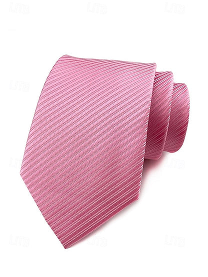 striped satin tie Men's