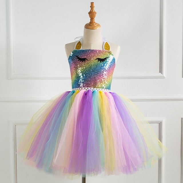 Unicorn Dress Vacation Girls' Movie Cosplay New