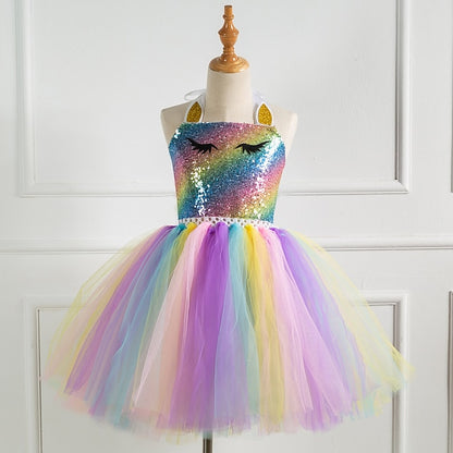 Unicorn Dress Vacation Girls' Movie Cosplay New