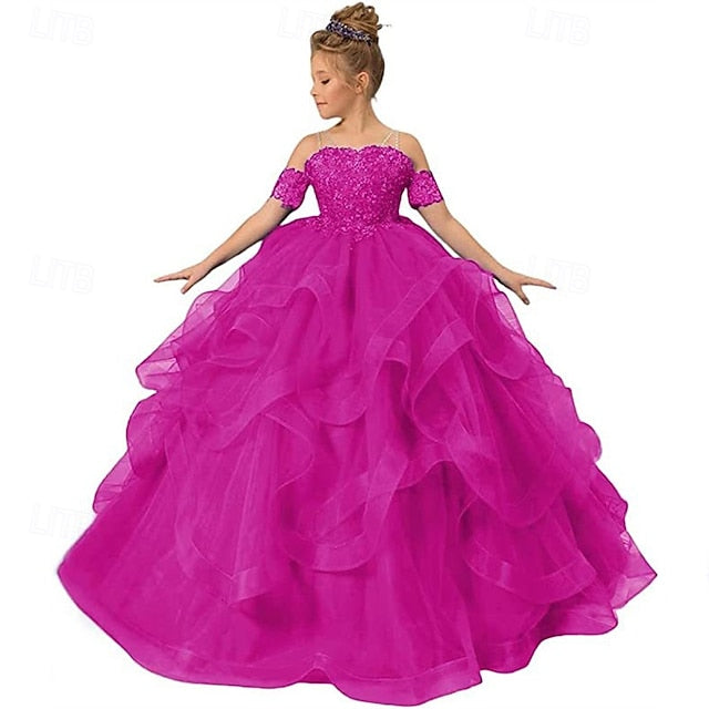 Girls' Flower Dress Kid's Girl Princess