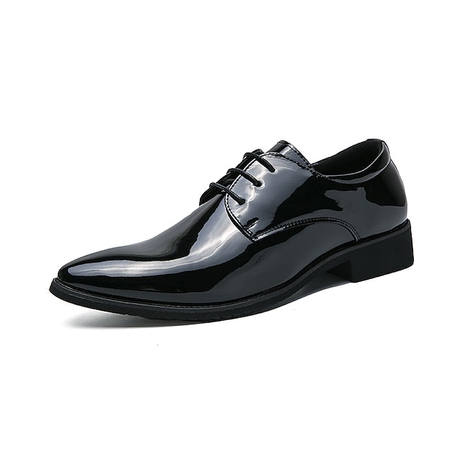 Formal Oxford Shoes Patent – Leather Shiny Men's