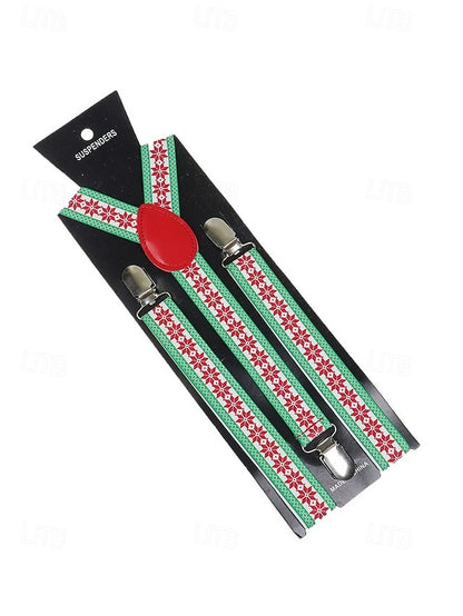Snowman Men's Christmas with Suspenders