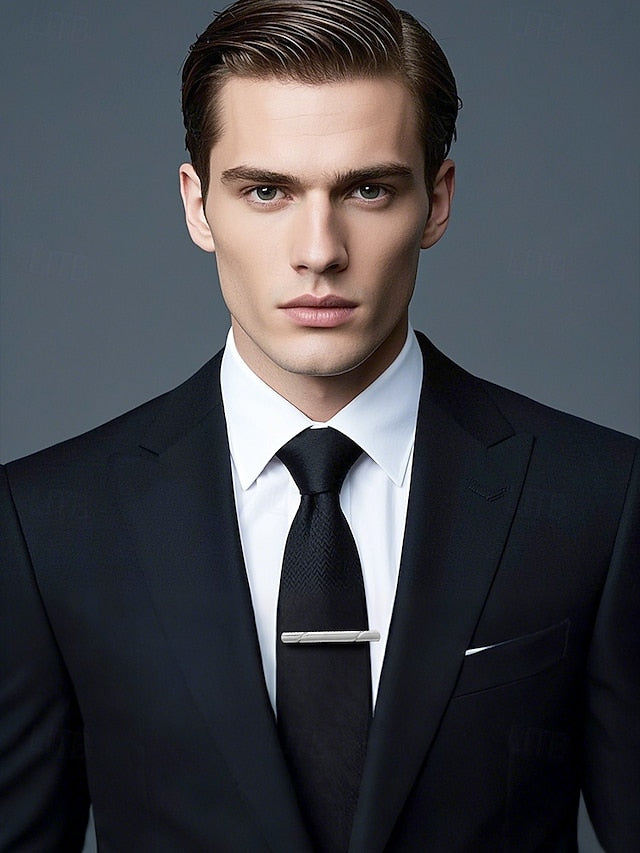 Men's Classic 7 Colors Tie Metal - Clip Available