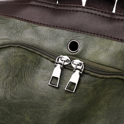 Convertible Backpack Faux Leather Caramel Purse Women's