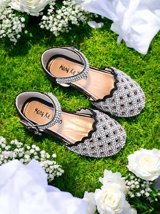 Scalloped – Sparkly Jane Rhinestone Girls' Mary Shoes