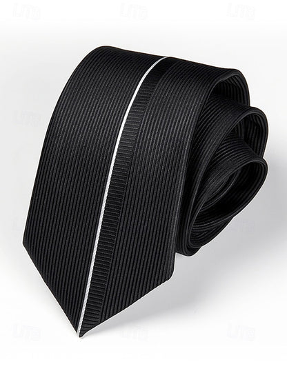 Tie - 6cm Men's Stripe Positioning Narrow Pattern