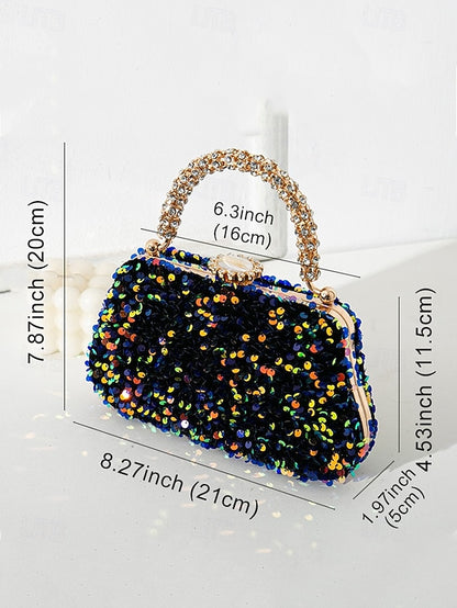 Clutch – Sequin Women's Vintage Embellished Evening Bag