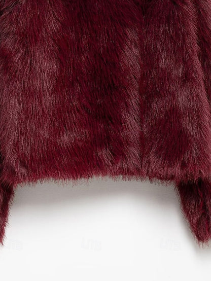 Furs Leathers Warm Women's Fur Coat Faux Comfortable