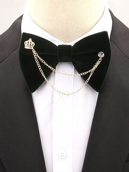 Velvet Tie Detail Chain – Crown Bow and Men's with