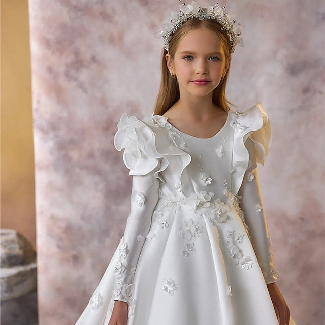 First Dress Communion Flower Girl Girls' Formal