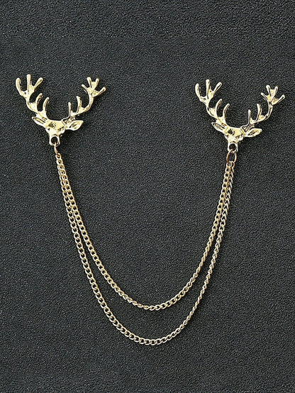 Collar Alloy Reindeer Men's Christmas – Elegant Pins